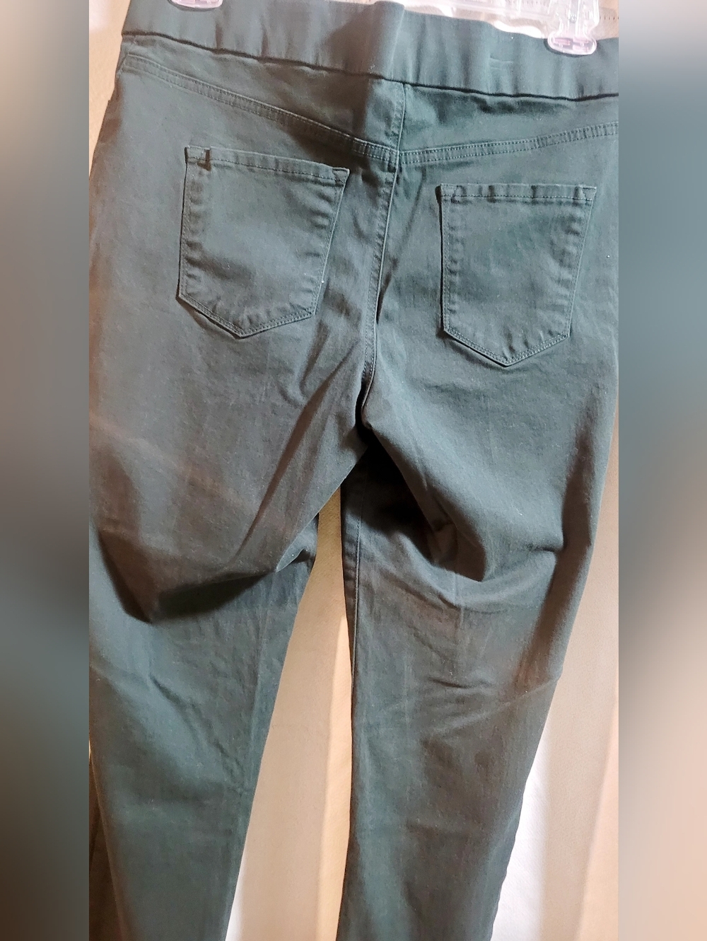 Nine West Heidi Pull On Skinny Pants In Dark Green. Ladies Size 12 - Picture 7 of 9